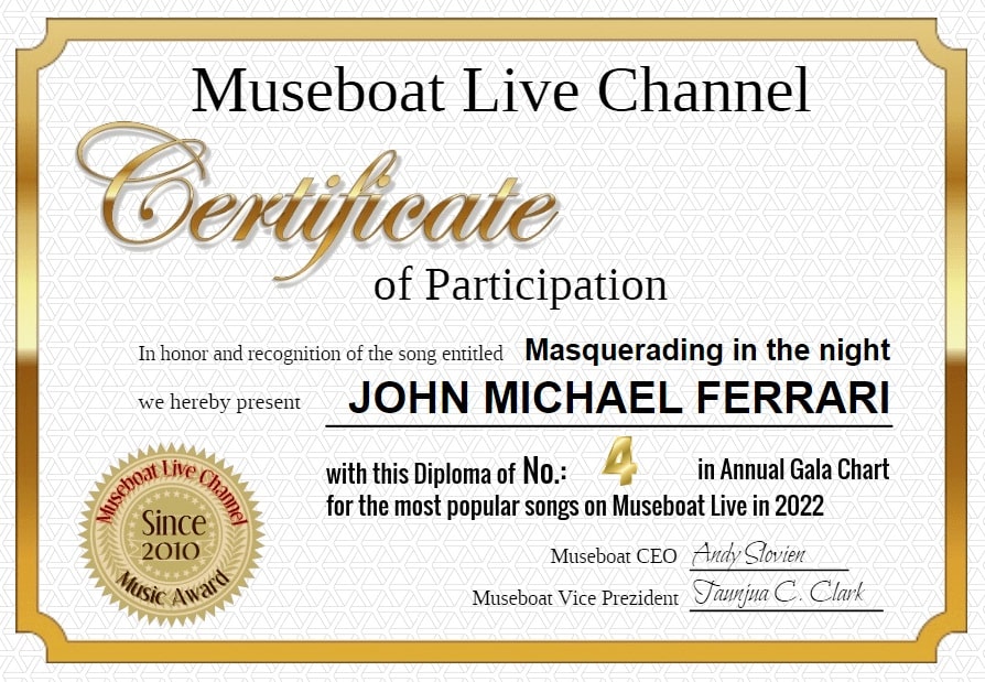 JOHN MICHAEL FERRARI on Museboat LIve